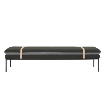 Turn daybed lana verde oscuro y gris claro