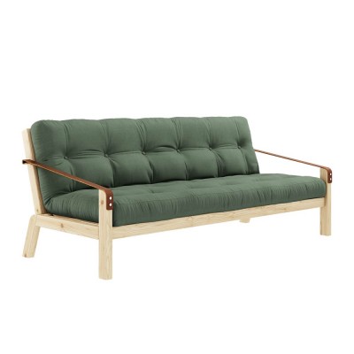 Poetry 3 seater sofa bed 756 Olive Green Karup Design