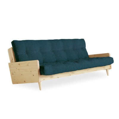 Indie 315 Deep Blue 3 Seater Sofa Bed, 3 Seat Sofa Bed Uk
