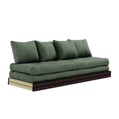 3-seater sofa bed Chico 756 Olive Green Karup Design