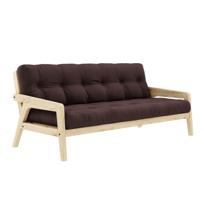 Sofa bed-3 seats Grab 715 Brown Karup Design