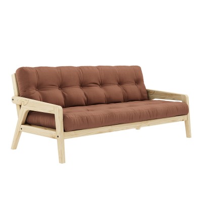 Grab 759 Clay Brown 3-seater sofa bed Karup Design
