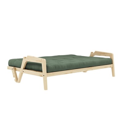 Divano letto a 3 posti Grab 756 Verde oliva Karup Design 2