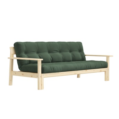 Unwind 3 seater sofa bed 756 Olive Green Karup Design