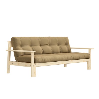 Unwind 3 seater sofa bed 758 Wheat Beige Karup Design