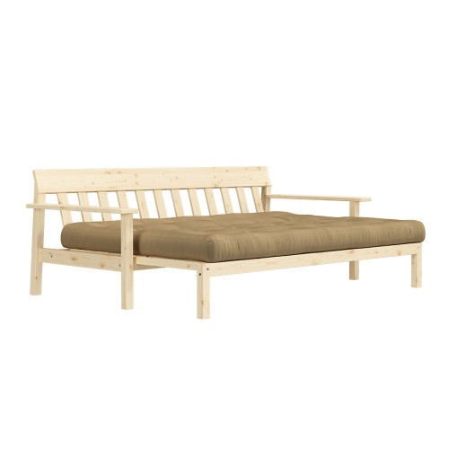 Unwind 3 seater sofa bed 758 Wheat Beige Karup Design