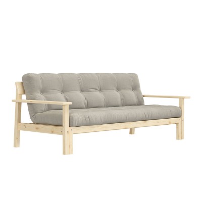Unwind 914 Linen 3 seater sofa bed Karup Design