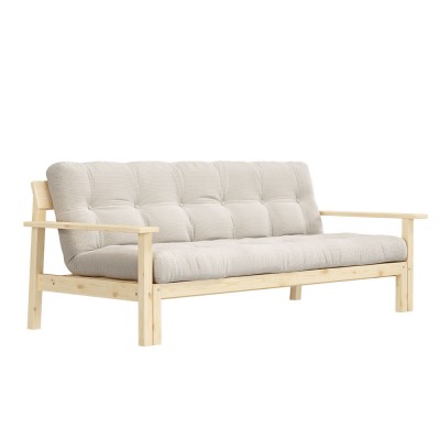Unwind 501 Ivory 3 seater sofa bed Karup Design