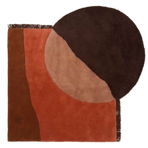 View Red Brown Tufting-Teppich Ferm Living