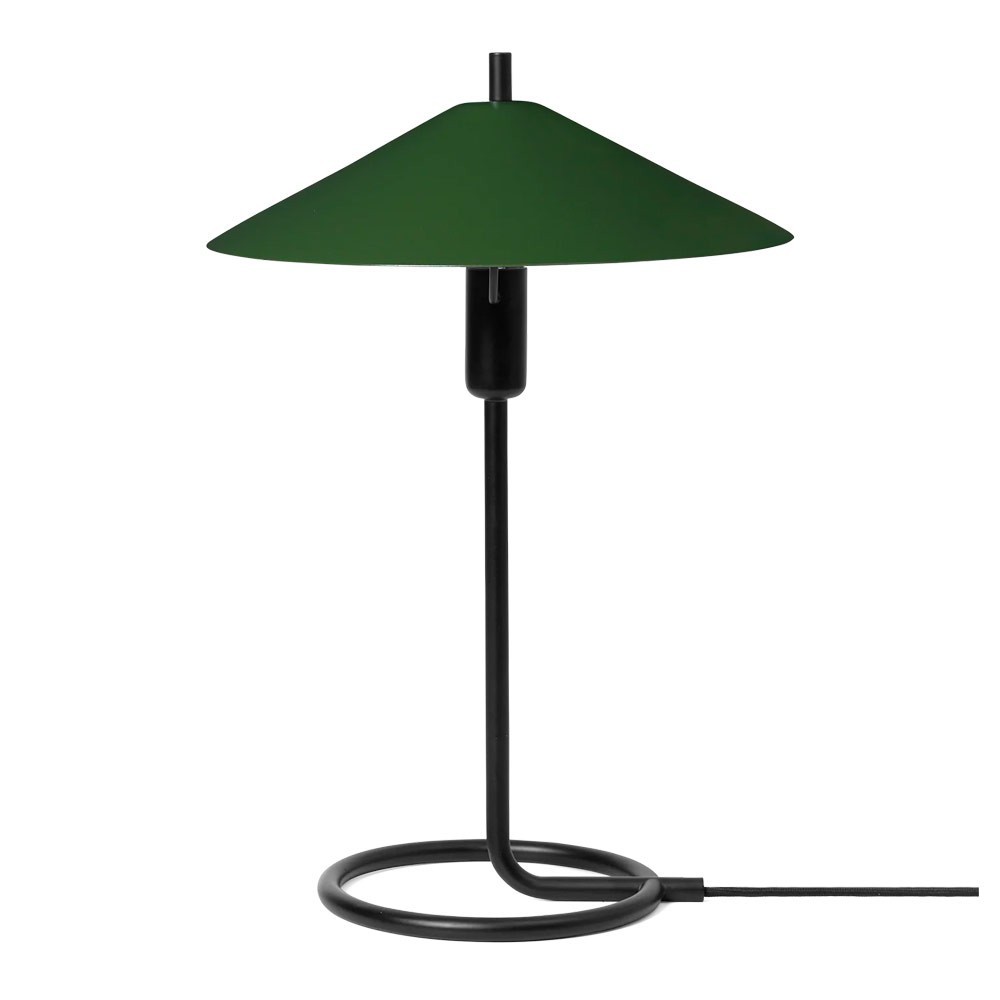Lámpara de mesa Filo Black Dark Olive Ferm Living