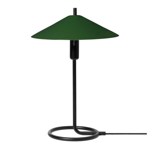 Lámpara de mesa Filo Black Dark Olive Ferm Living