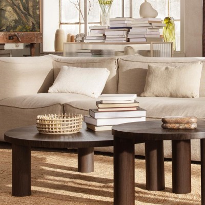 Post tavolino in rovere affumicato L Ferm Living 2