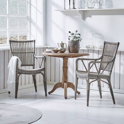 Poltrona Pianoforte in rattan tortora Sika Design