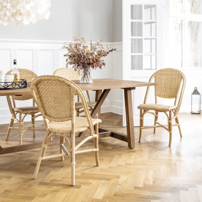 Stuhl Alanis aus natürlichem Rattan Sika Design Sika Design