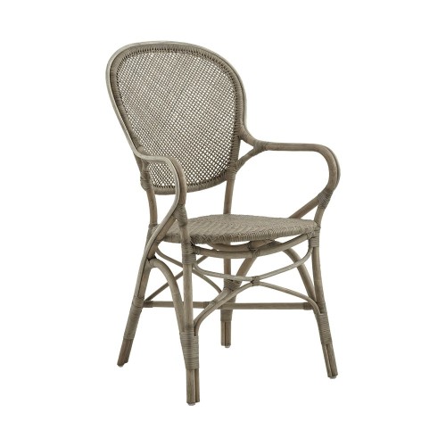 Rossini taupe rotan stoel Sika Design
