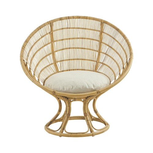 Fauteuil Luna Franco Albini rotin naturel Sika Design