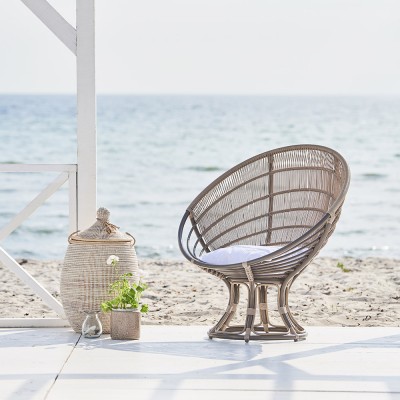 Poltrona Luna Franco Albini in rattan naturale Sika Design Sika Design