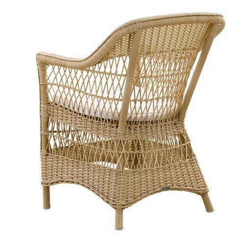 Natural Charlot armchair with seat cushion Sika Design