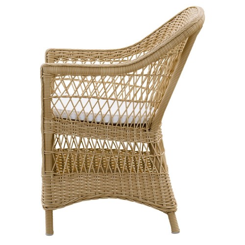 Sillón Charlot natural con cojín de asiento Sika Design