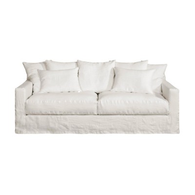 Linen sofa Biarritz 2 places Moodntone Home Spirit