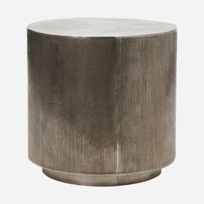 Coffee table Rota brushed silver 50 cm House Doctor
