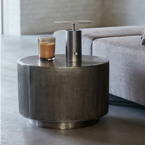 Coffee table Rota silver brushed 35 cm House Doctor