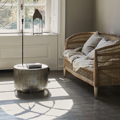 Table basse Rota argent brossé 35 cm House Doctor