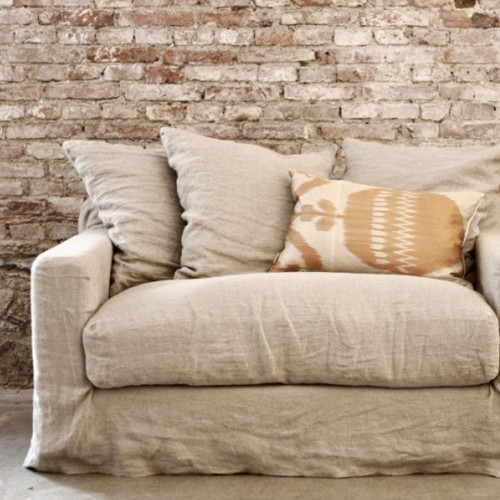 Poltrona in lino Biarritz 132 cm Moodntone