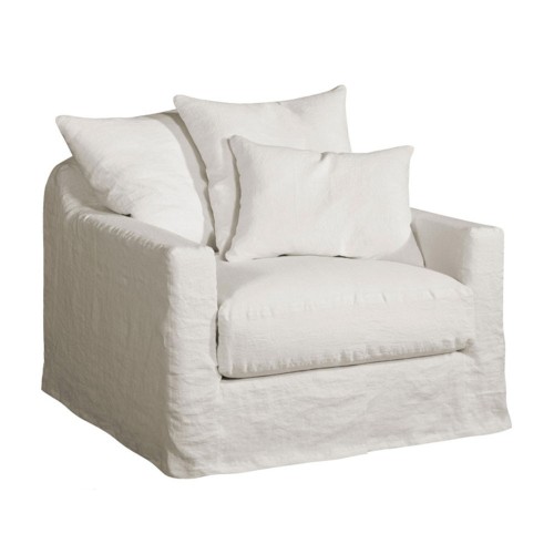 Leinen Sessel Biarritz 90 cm Moodntone