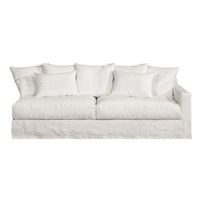 Batard-Sofa aus Leinen Biarritz 3-Sitzer Moodntone 2