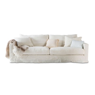 Leinen-Sofa Bondues 4-Sitzer Moodntone Home Spirit