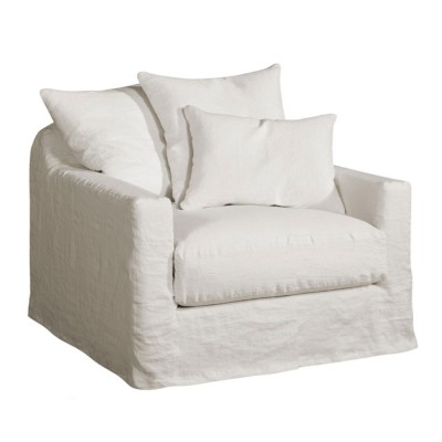 Sillón de lino Bondues 90cm Moodntone Home Spirit