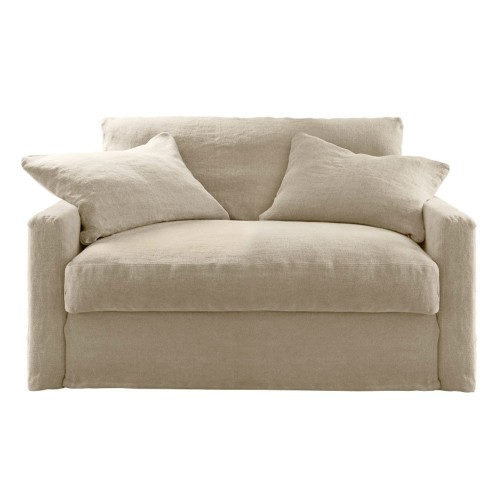 Bidart linnen converteerbare fauteuil 130 cm Moodntone