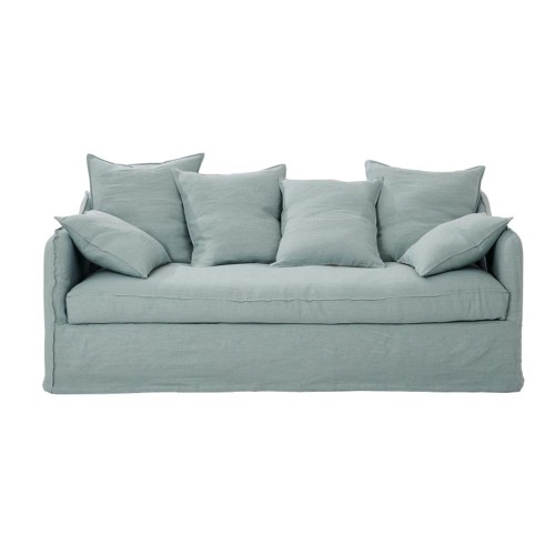 Leinensofa Cap Ferret 3-Sitzer (Rand an Rand) Moodntone