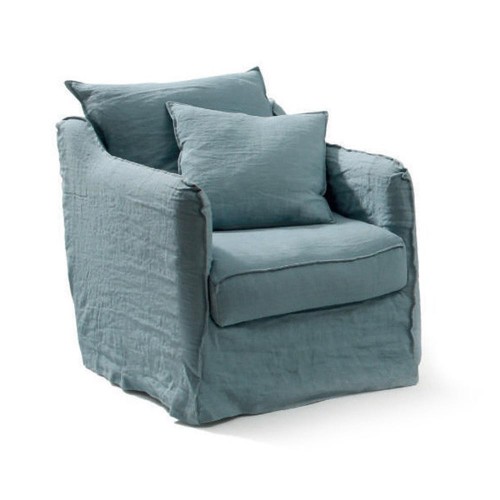 Linen armchair Cap Ferret 75 cm (edge to edge) Moodntone