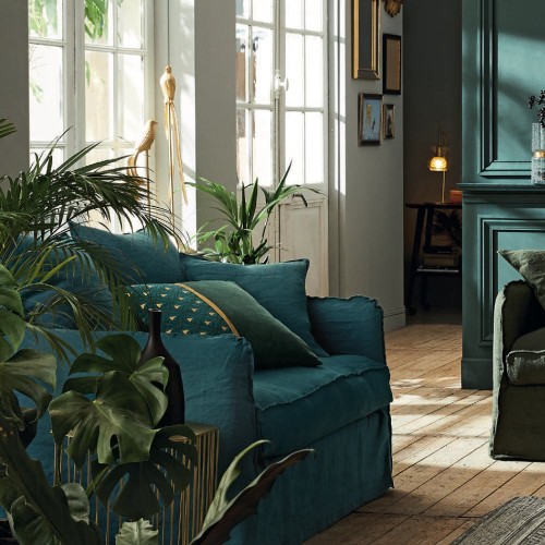 Sillón de lino Cap Ferret 75 cm (de borde a borde) Moodntone