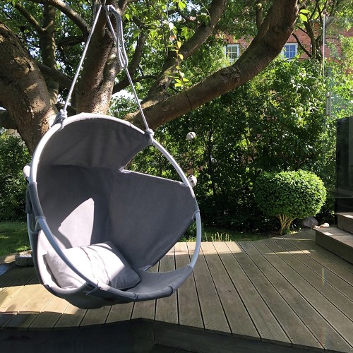 Cocoon taupe hanging chair Trimm Copenhagen