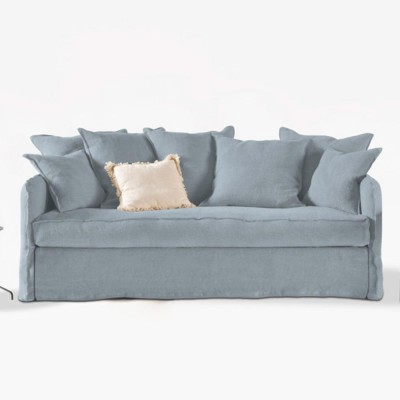 Linen sofa bed Cassis 2 places Moodntone Home Spirit