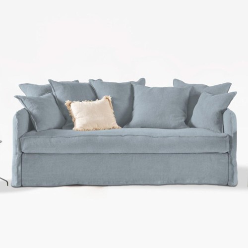 Bettsofa aus Leinen Cassis 2-Sitzer Moodntone