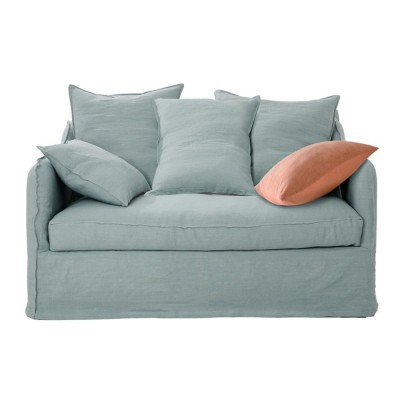 Cabrio fauteuil in Cassis linnen 116 cm Moodntone Home Spirit