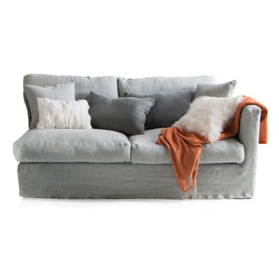 Nomad Leinen-Sofa mit 3 Sitzen Moodntone Home Spirit