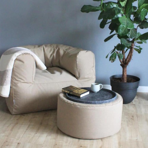 Arm sterke fauteuil Taupe Trimm Copenhagen