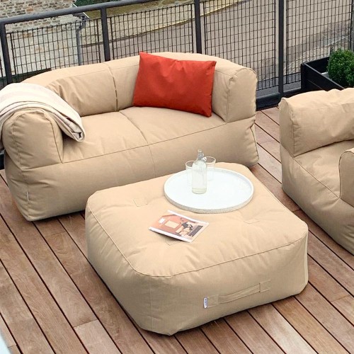 Sofá de brazos fuertes beige Trimm Copenhagen