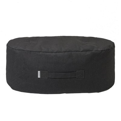 Graphite Oblong Pouf Trimm Copenhagen 2