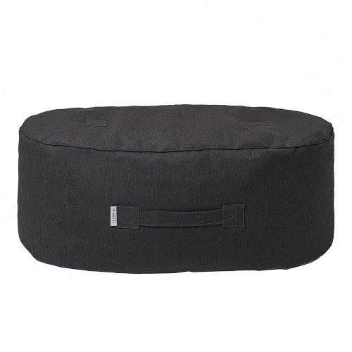 Pouf Oblong graphite Trimm Copenhagen