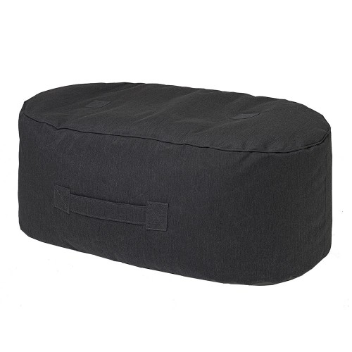Pouf Oblong graphite Trimm Copenhagen