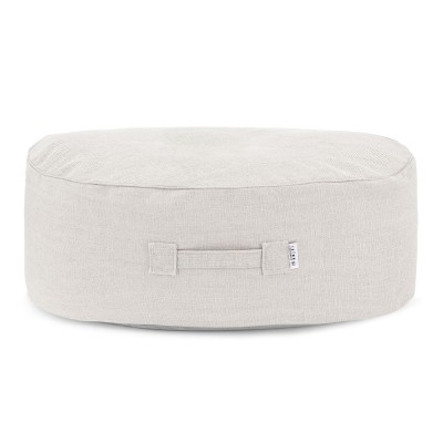 Oblong Noah white pouffe Trimm Copenhagen