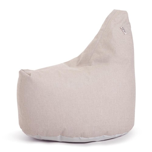Satellite Lounge Pouf in beige wool Trimm Copenhagen