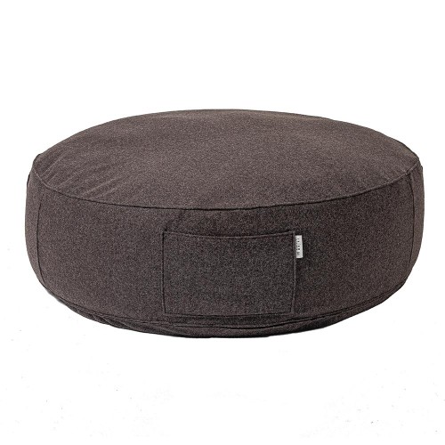 Full Moon brown wool pouffe Trimm Copenhagen