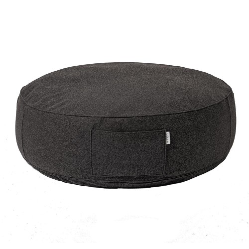 Full Moon pouffe in anthracite wool Trimm Copenhagen